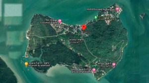 椰子岛上罕见的 5.5 Rai 海景土地