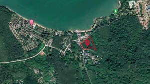椰子岛上罕见的 5.5 Rai 海景土地