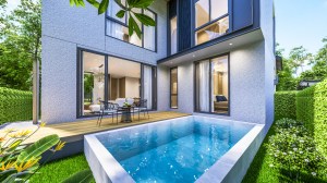 切尔恩塔莱 (Cherng Talay) 适合家庭入住的泳池别墅 - 4 卧/4 浴