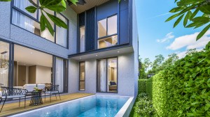切尔恩塔莱 (Cherng Talay) 适合家庭入住的泳池别墅 - 4 卧/4 浴